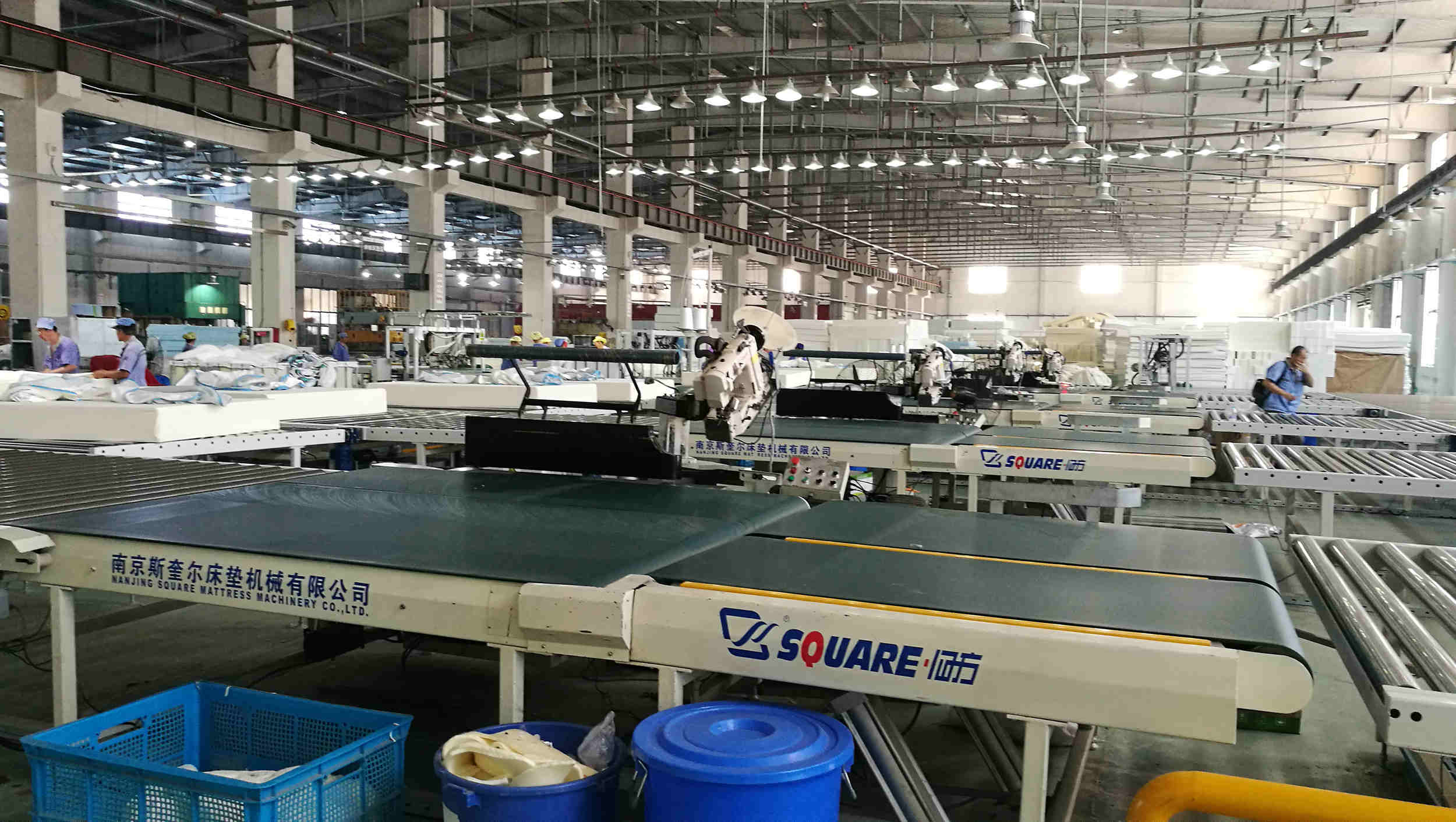 床垫围边流水线