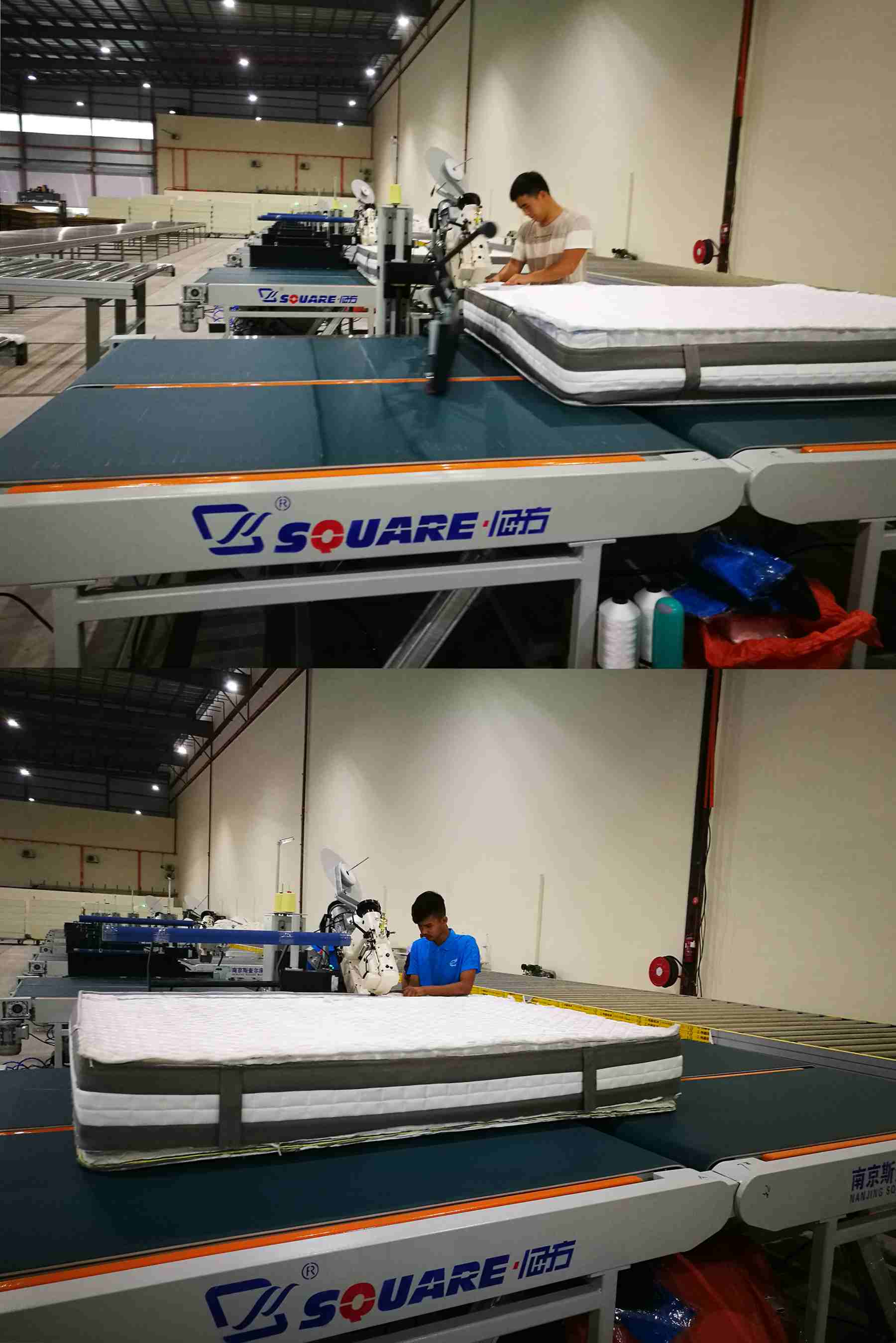 自动翻转床垫缝纫围边机