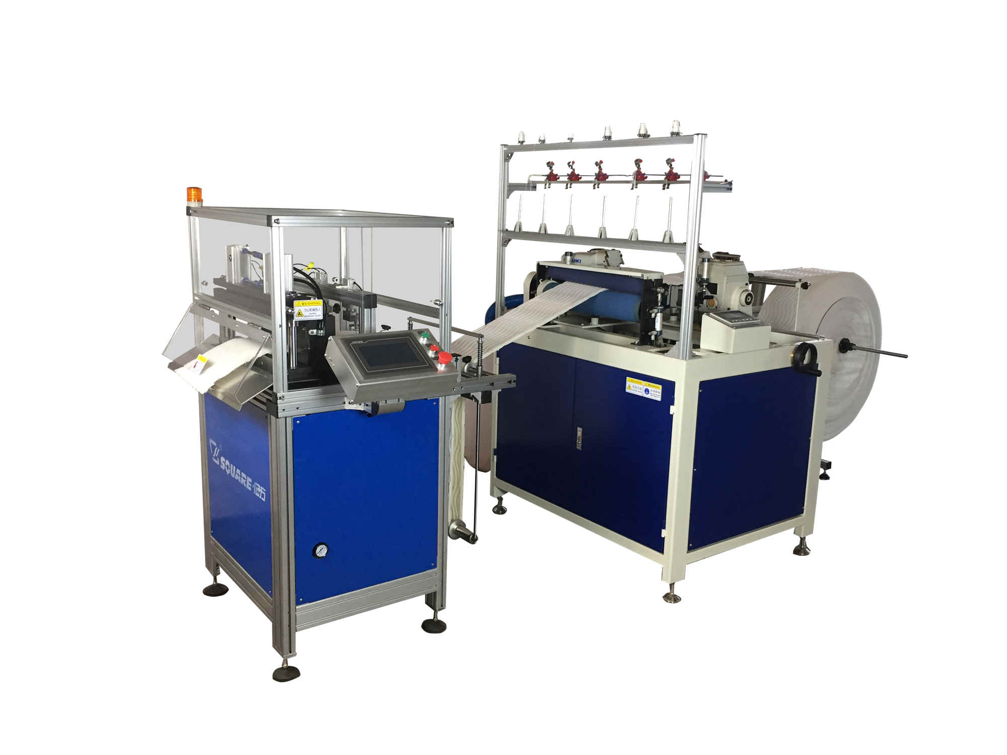 围边布自动打标切断机