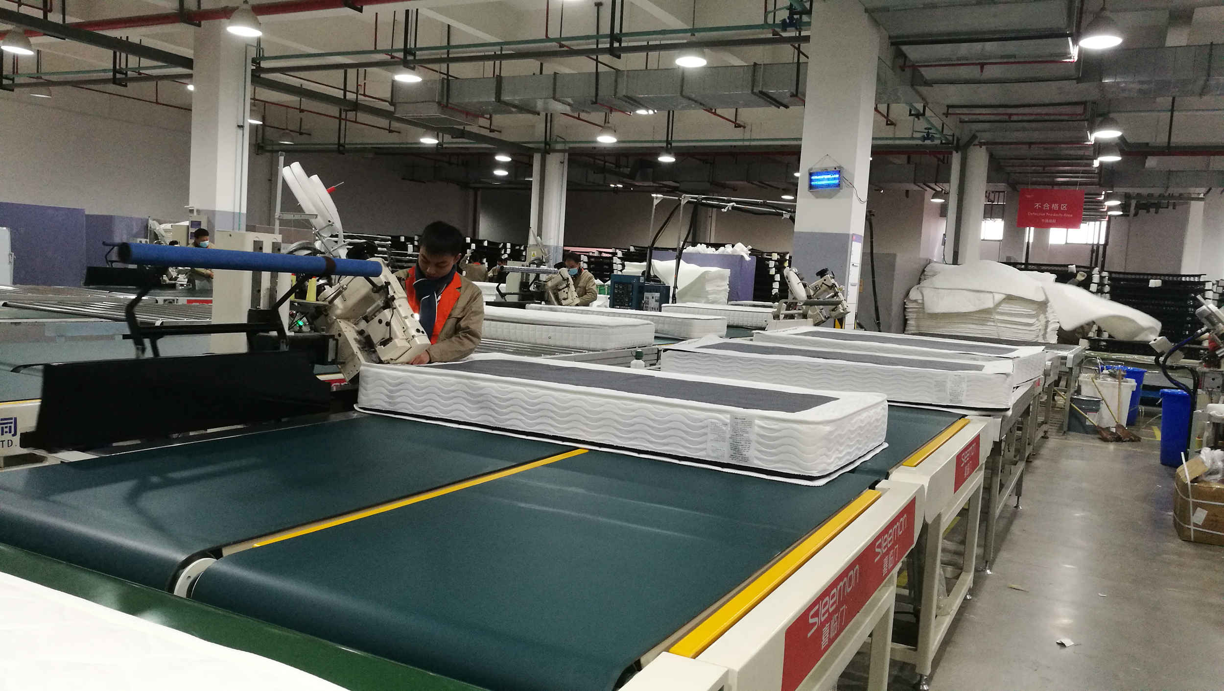 喜临门用的床垫机械